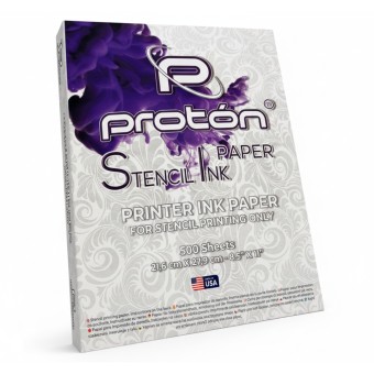 Proton Stencil Ink Paper - Papel para Impresora de Stencils - 500 Hojas