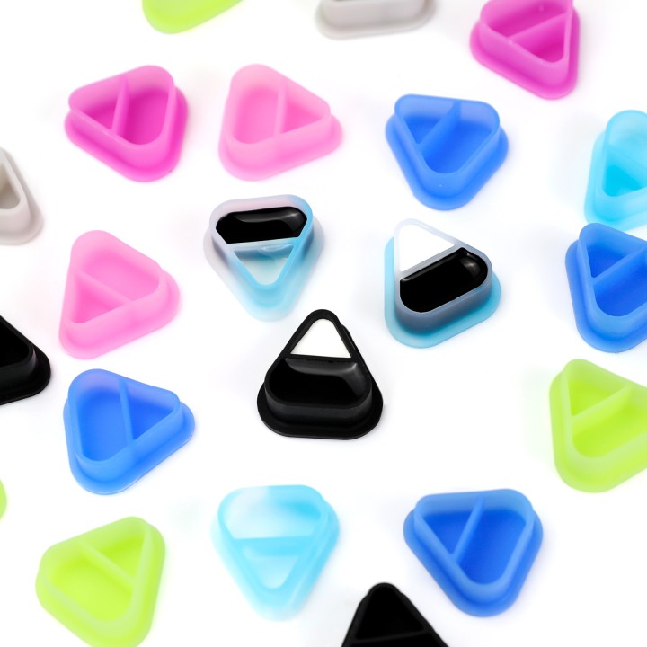 CUPS DE SILICONA TRIANGULARES - 80 uds.