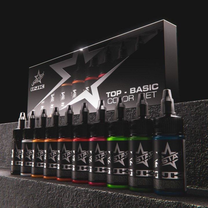 Set de colores básicos Unistar Colors™ Ink - 10uds de 30 ml - REACH
