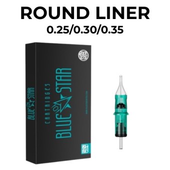 CARTUCHOS BLUE STAR ROUND LINER (RL) - 0.25/0.30/0.35