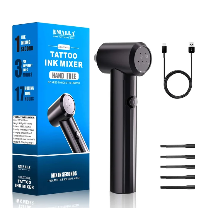 Mezclador de Tintas para Tatuaje EMALLA con Velocidad Ajustable