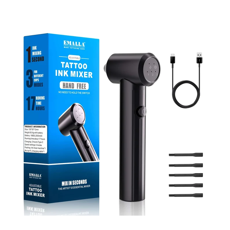 Mezclador de Tintas para Tatuaje EMALLA con Velocidad Ajustable