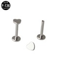 Labret Titanio Corazón