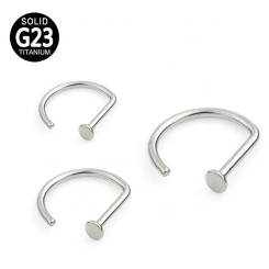 Anillo Nariz Forma de D Titanio
