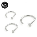 Anillo Nariz Forma de D Titanio