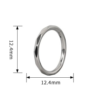 Clicker Lateral Facetado Titanio
