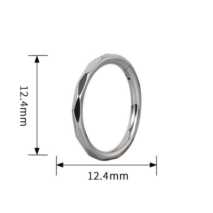 Clicker Lateral Facetado Titanio