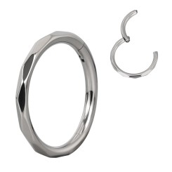 Clicker Lateral Facetado Titanio