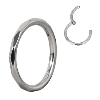 Clicker Lateral Facetado Titanio