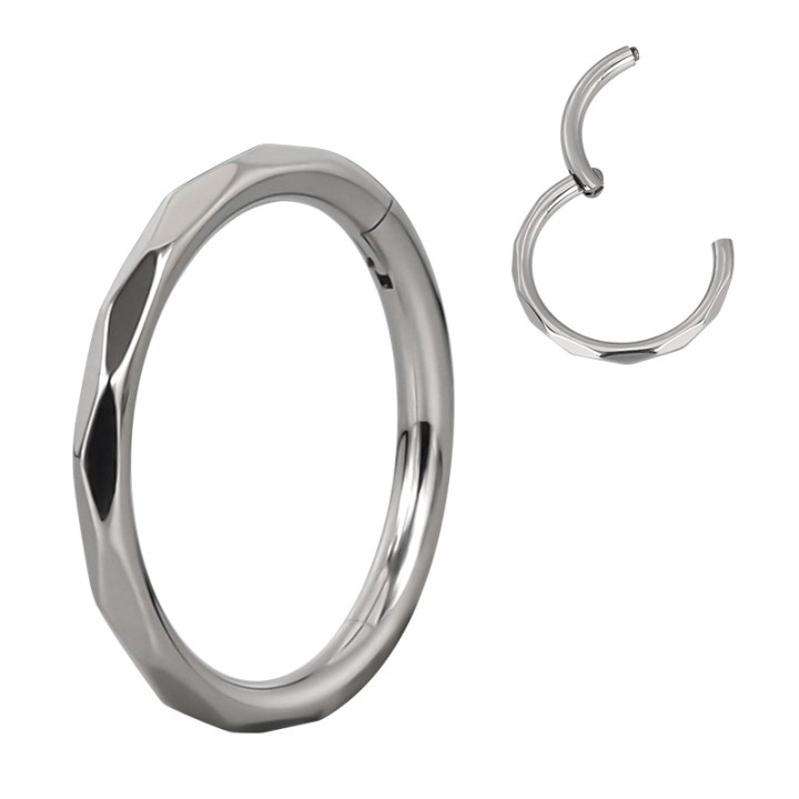 Clicker Lateral Facetado Titanio