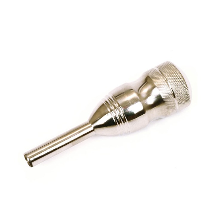 Grip con tubo trasero 25 mm., - curva
