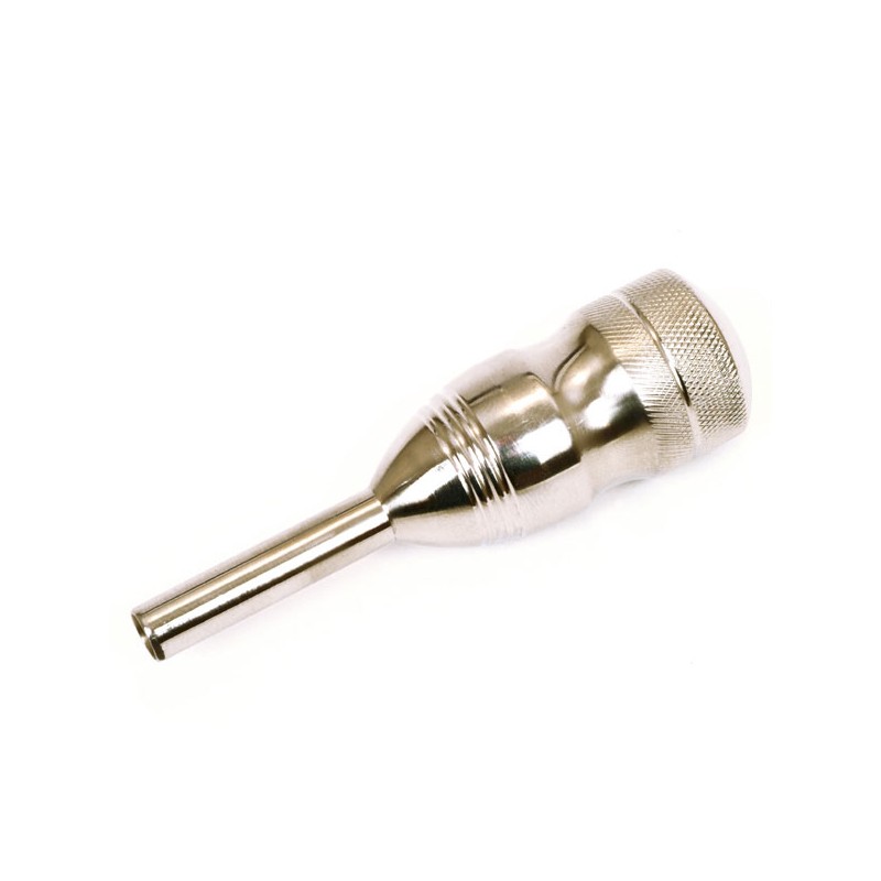 Grip con tubo trasero 25 mm., - curva