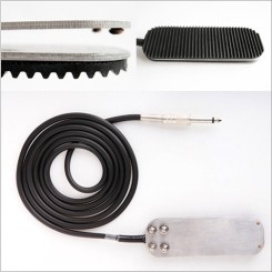 Pedal plano cromado